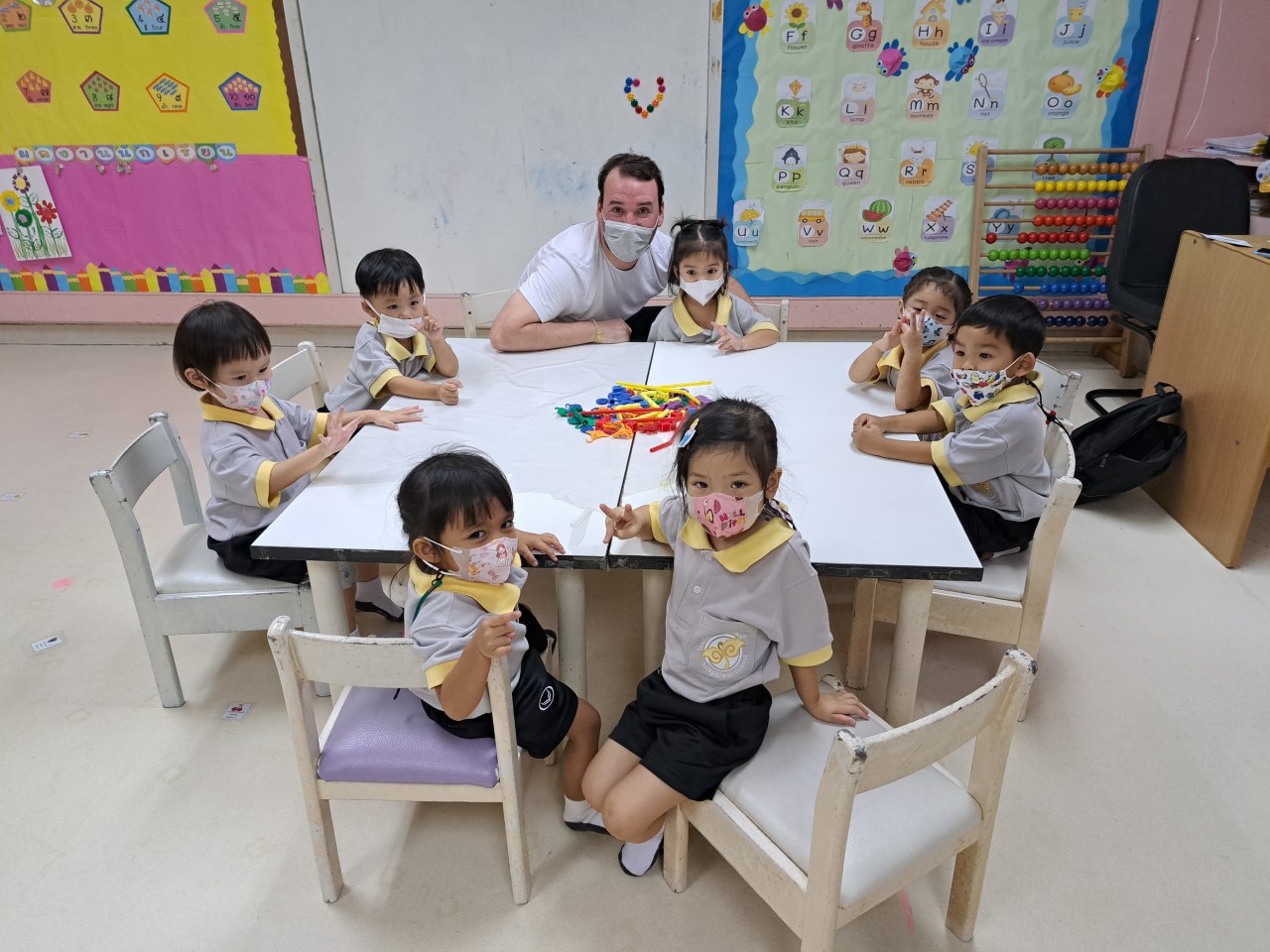 School setting in Thailand